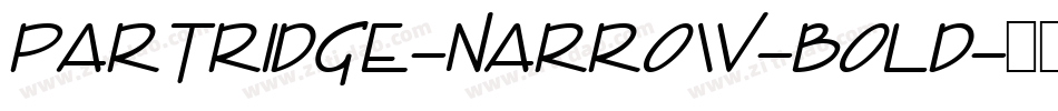 Partridge-Narrow-Bold字体转换