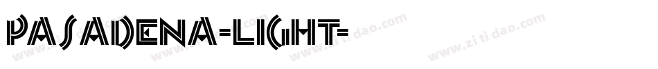 Pasadena-Light字体转换