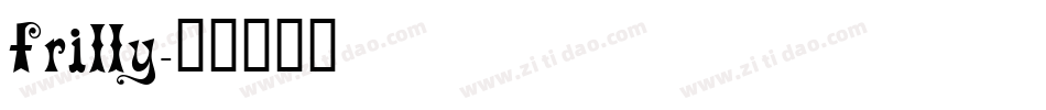 Frilly字体转换