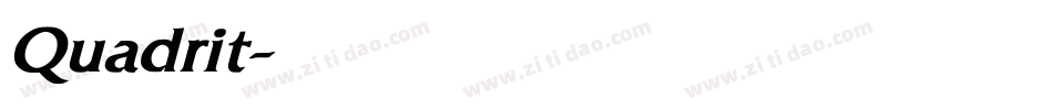Quadrit字体转换