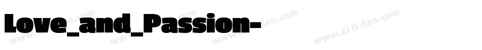 Love_and_Passion字体转换