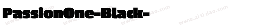 PassionOne-Black字体转换