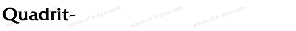 Quadrit字体转换