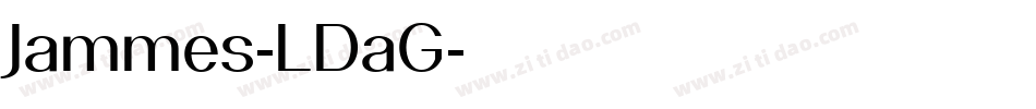Jammes-LDaG字体转换
