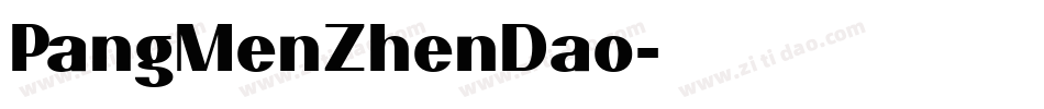 PangMenZhenDao字体转换
