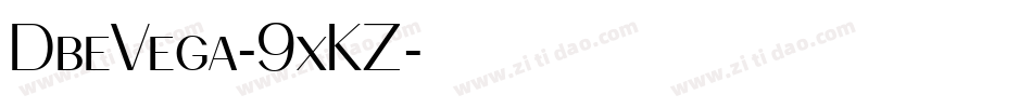 DbeVega-9xKZ字体转换