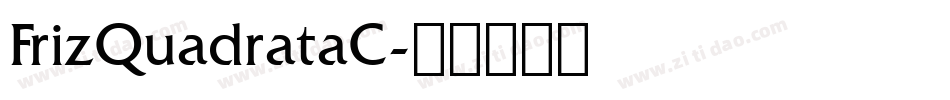 FrizQuadrataC字体转换