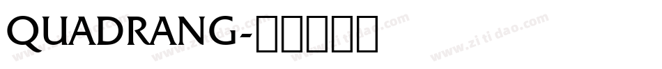 QUADRANG字体转换
