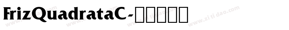 FrizQuadrataC字体转换