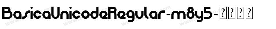 BasicaUnicodeRegular-m8y5字体转换