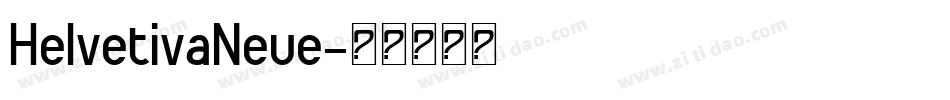 HelvetivaNeue字体转换