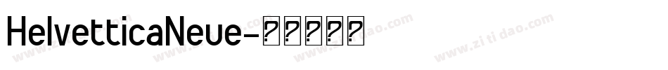 HelvetticaNeue字体转换