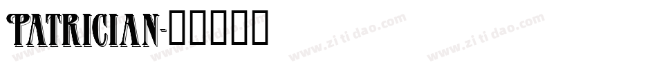 Patrician字体转换