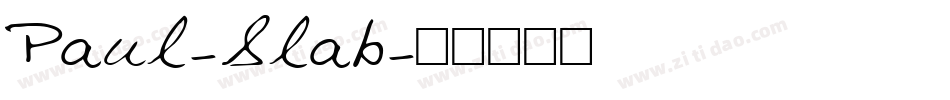 Paul-Slab字体转换