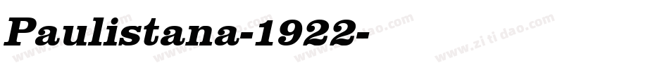 Paulistana-1922字体转换