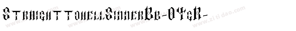 StraighttohellSinnerBb-04gR字体转换