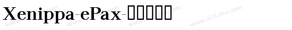 Xenippa-ePax字体转换