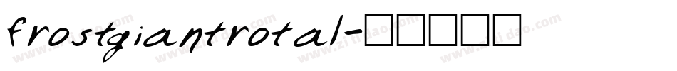 frostgiantrotal字体转换
