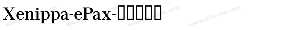 Xenippa-ePax字体转换