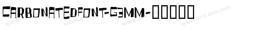 CarbonatedFont-G3mm字体转换