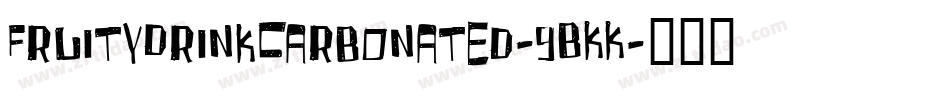 FruityDrinkCarbonated-9BKK字体转换