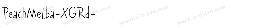 PeachMelba-XGRd字体转换