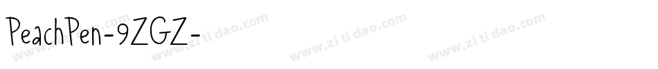 PeachPen-9ZGZ字体转换