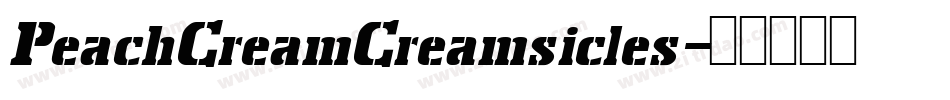 PeachCreamCreamsicles字体转换