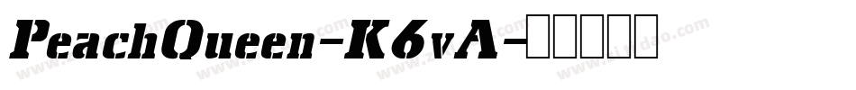 PeachQueen-K6vA字体转换