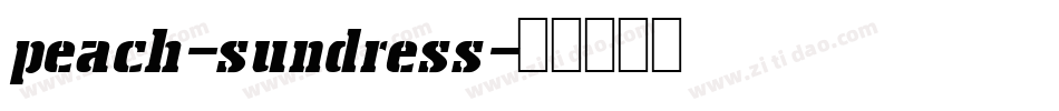 peach-sundress字体转换