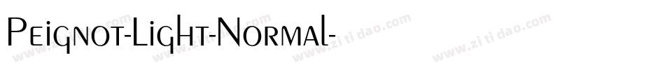 Peignot-Light-Normal字体转换