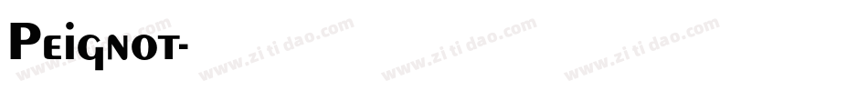 Peignot字体转换