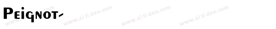 Peignot字体转换