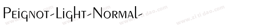 Peignot-Light-Normal字体转换