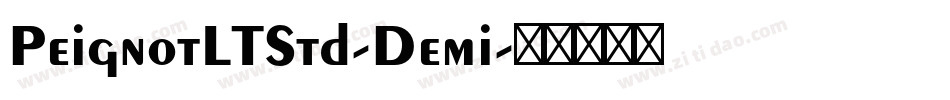 PeignotLTStd-Demi字体转换