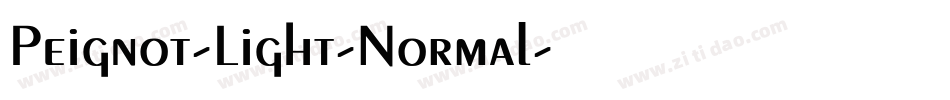Peignot-Light-Normal字体转换