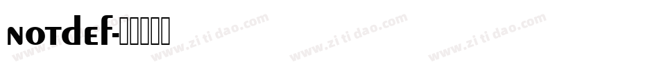 notdef字体转换