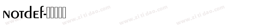 notdef字体转换