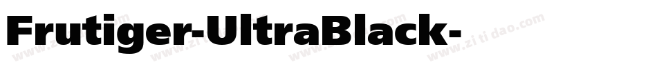 Frutiger-UltraBlack字体转换