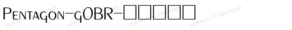 Pentagon-g0BR字体转换