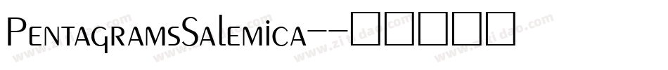 PentagramsSalemica-字体转换
