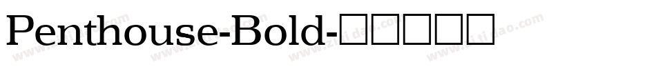 Penthouse-Bold字体转换