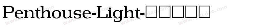 Penthouse-Light字体转换