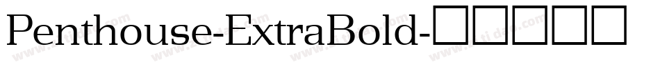 Penthouse-ExtraBold字体转换