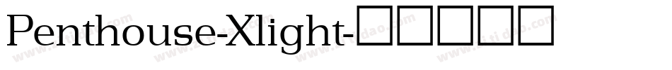 Penthouse-Xlight字体转换