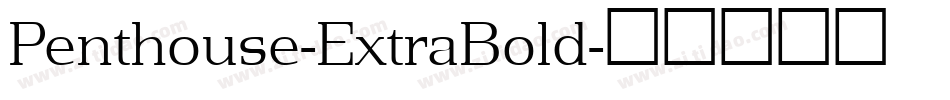 Penthouse-ExtraBold字体转换