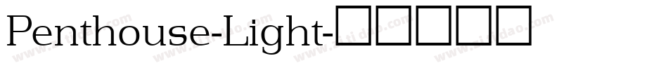 Penthouse-Light字体转换
