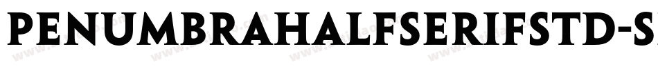 PenumbraHalfSerifStd-SeBd字体转换