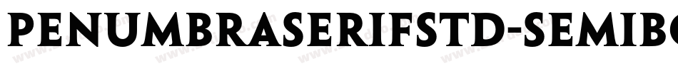 PenumbraSerifStd-Semibold字体转换