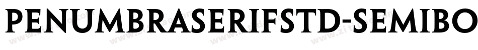 PenumbraSerifStd-Semibold字体转换